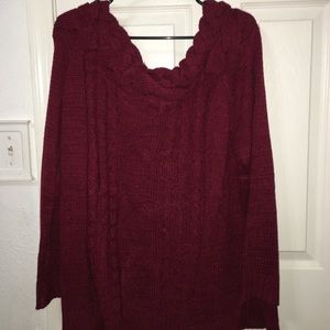 Long sleeve, off the shoulder 2X